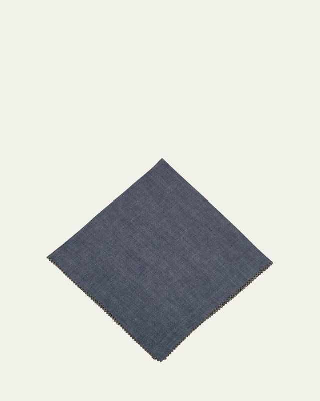 Picot Edge Charcoal Napkin